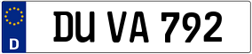 Trailer License Plate